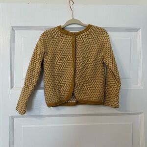 H&M Mustard and White Kids Cardigan